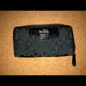 Coach zip around wallet